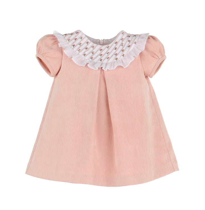 Floral Randall Bib Dress- Rose