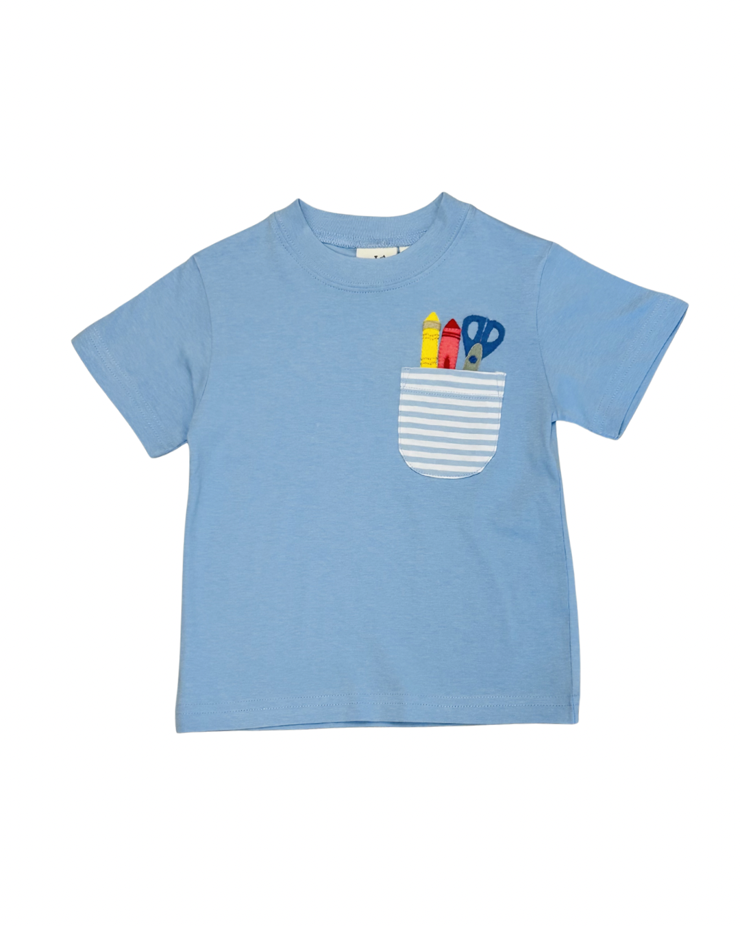 Short Sleeve Pocket Tee- School Supplies