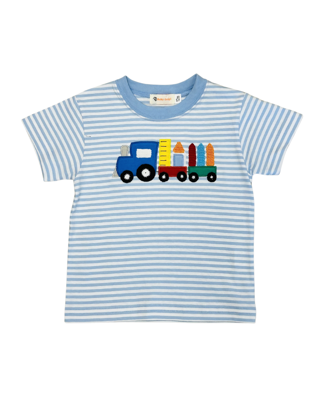 Short Sleeve Tee-  Train w School Supplies