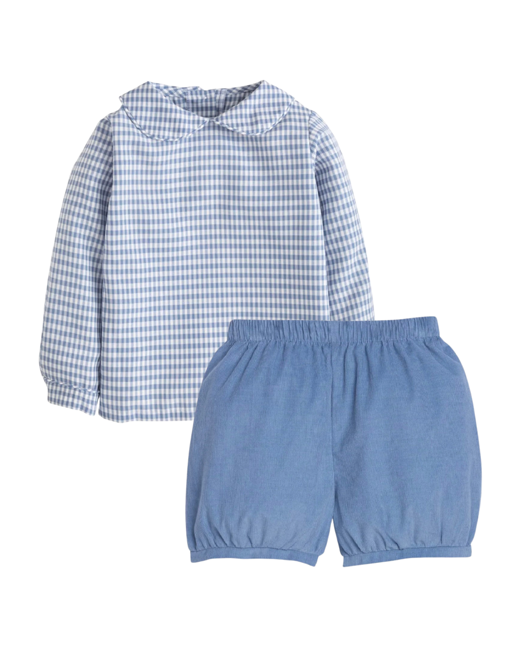 Stormy Blue Gingham | Banded Short Set