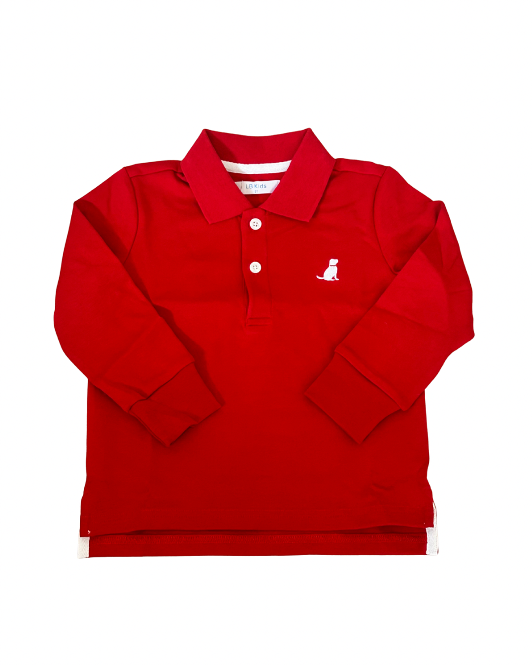 Knit Polo- Red