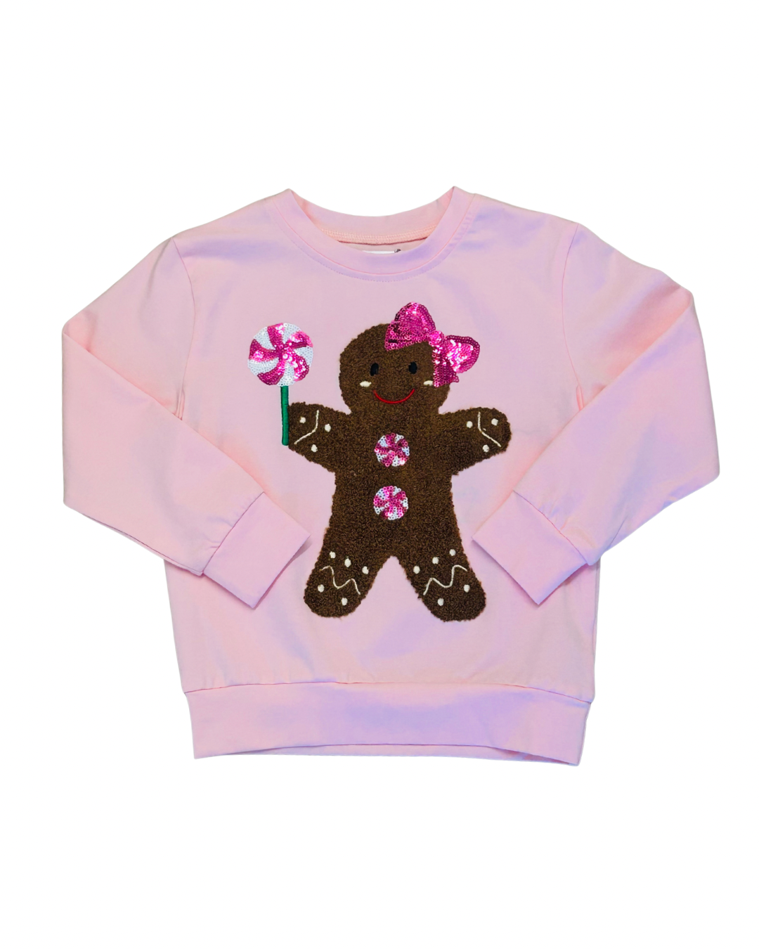 Sequin Gingerbread Top