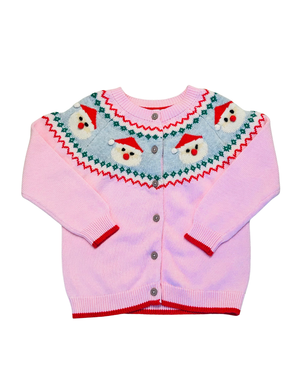 Pink Santa Cardigan