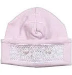 Sally Pink Hand Smocked Beanie Hat