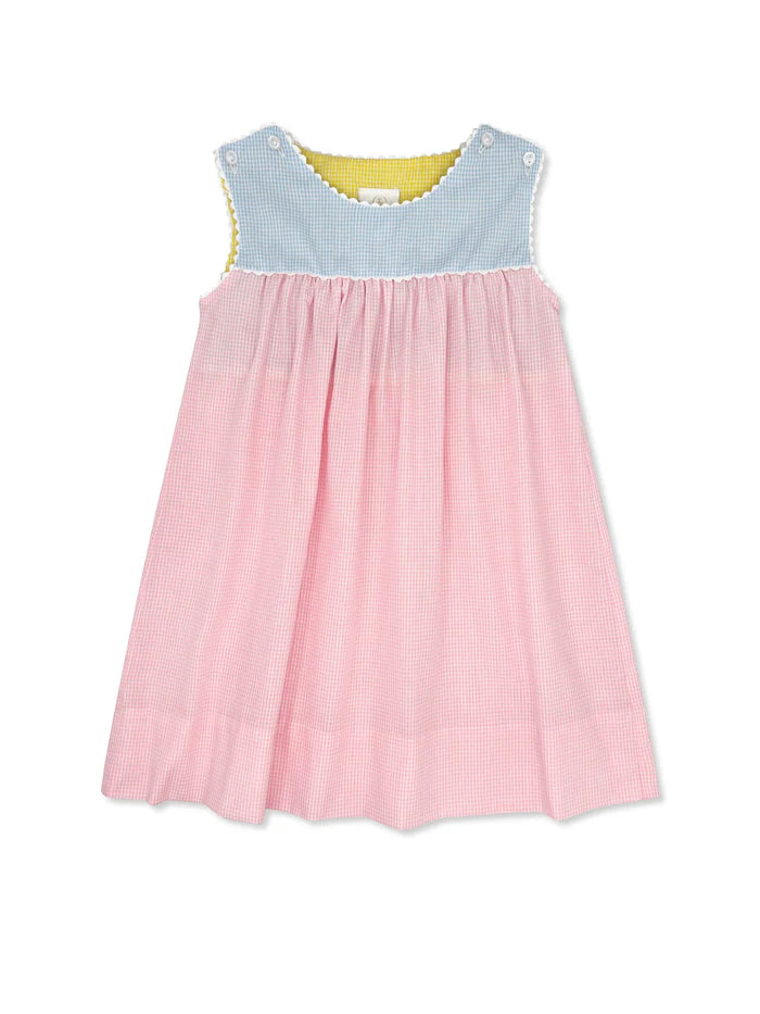 Charming Dress- Pink Minigingham