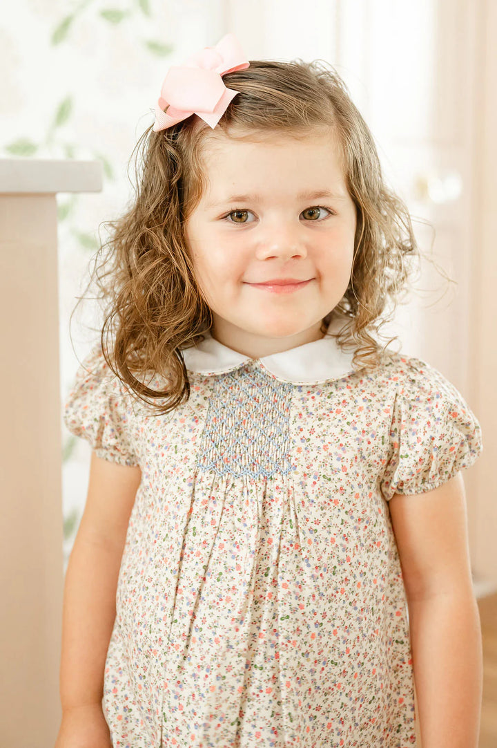Tan Mini Floral Sadie Dress