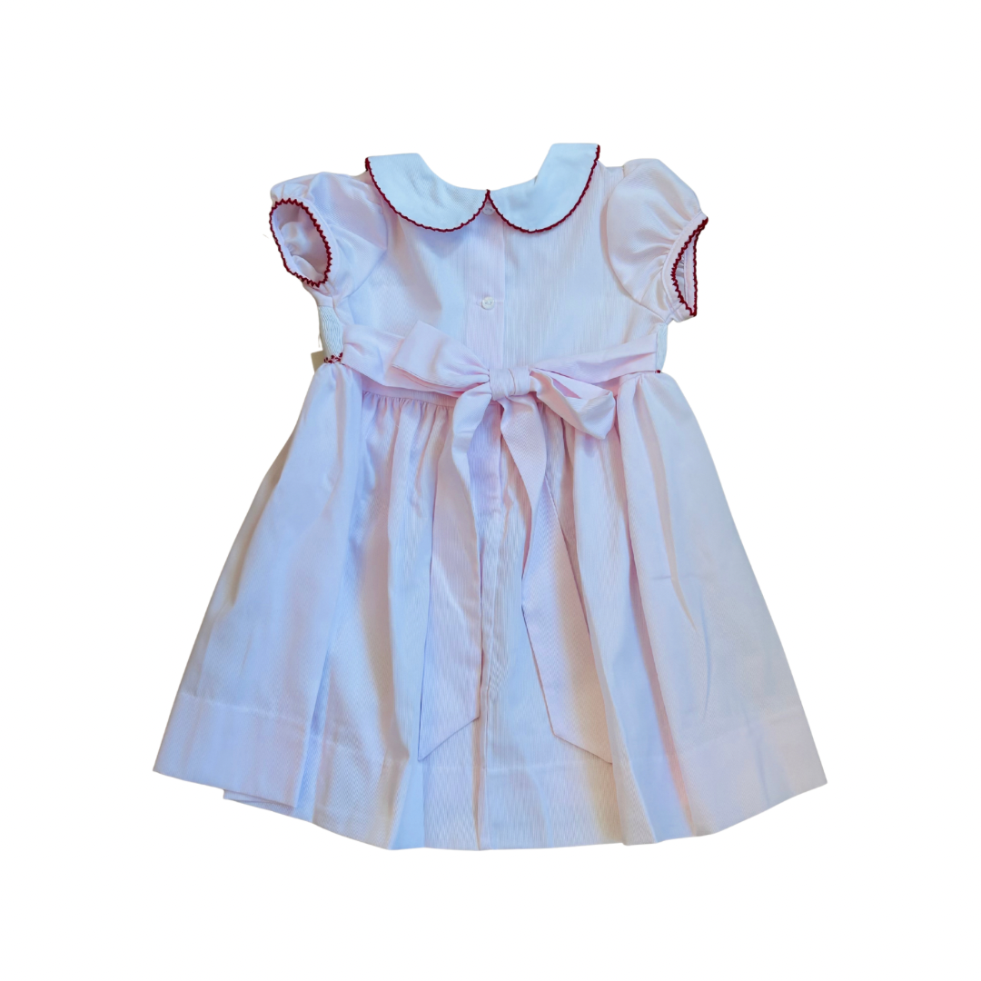 Smocked Wreath Christmas Dress