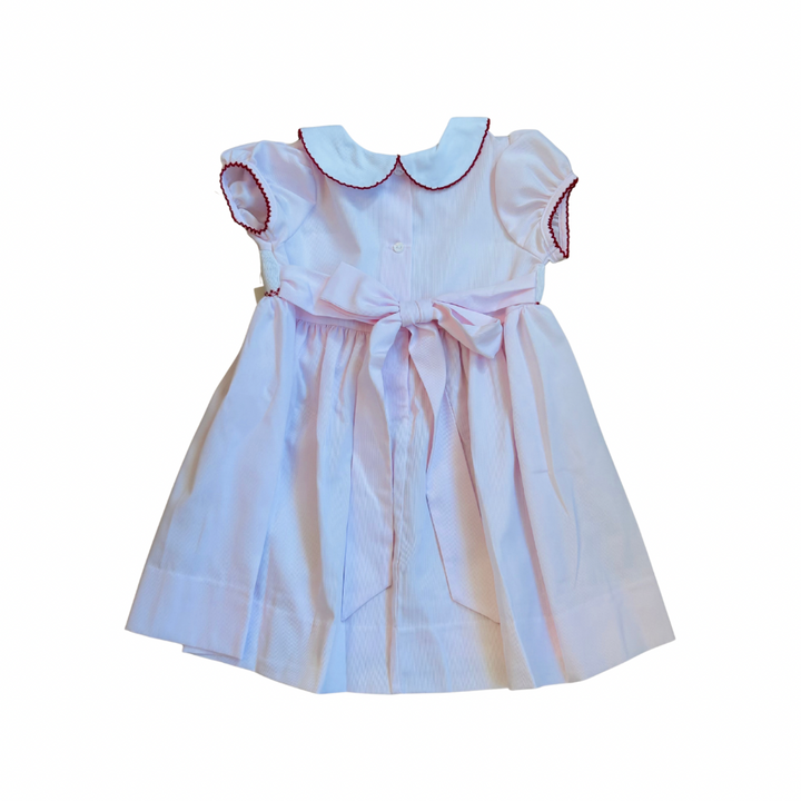 Smocked Wreath Christmas Dress