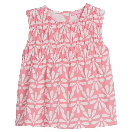 Sleeveless Anita Top- Fan Floral