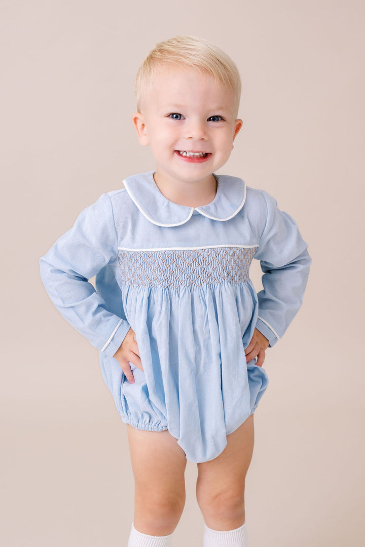 Windosr Bubble- Princeton Blue Corduroy