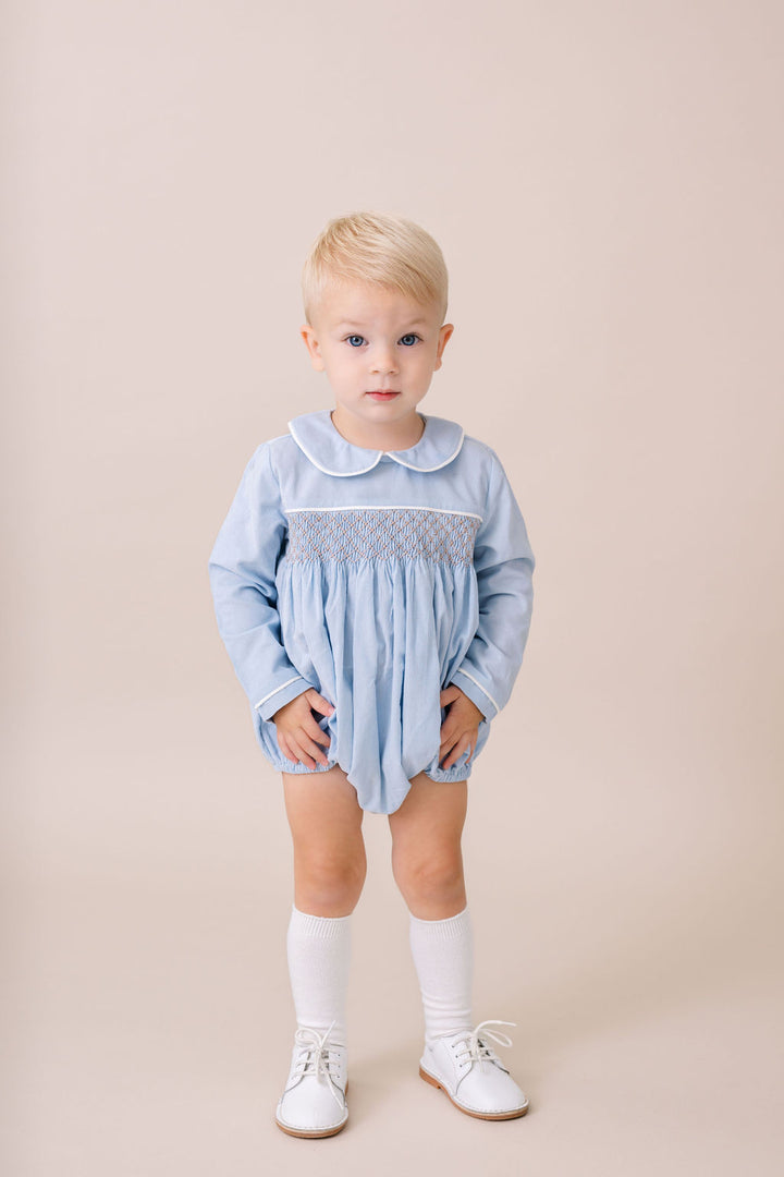 Windosr Bubble- Princeton Blue Corduroy