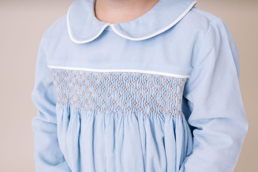 Windosr Bubble- Princeton Blue Corduroy