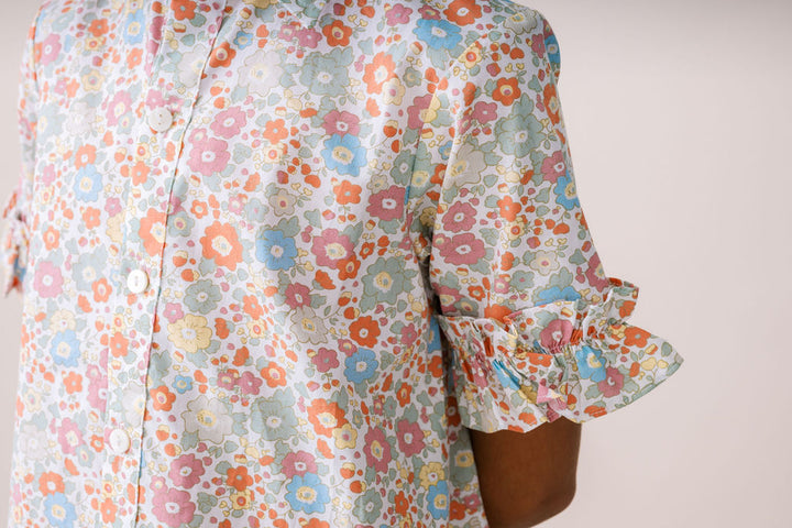 Darcy Dropwaist Dress- Whimsy Blooms