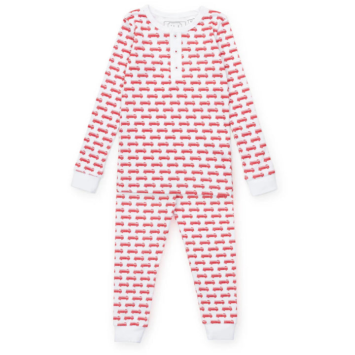 Grayson Pajama Set- Firetruck