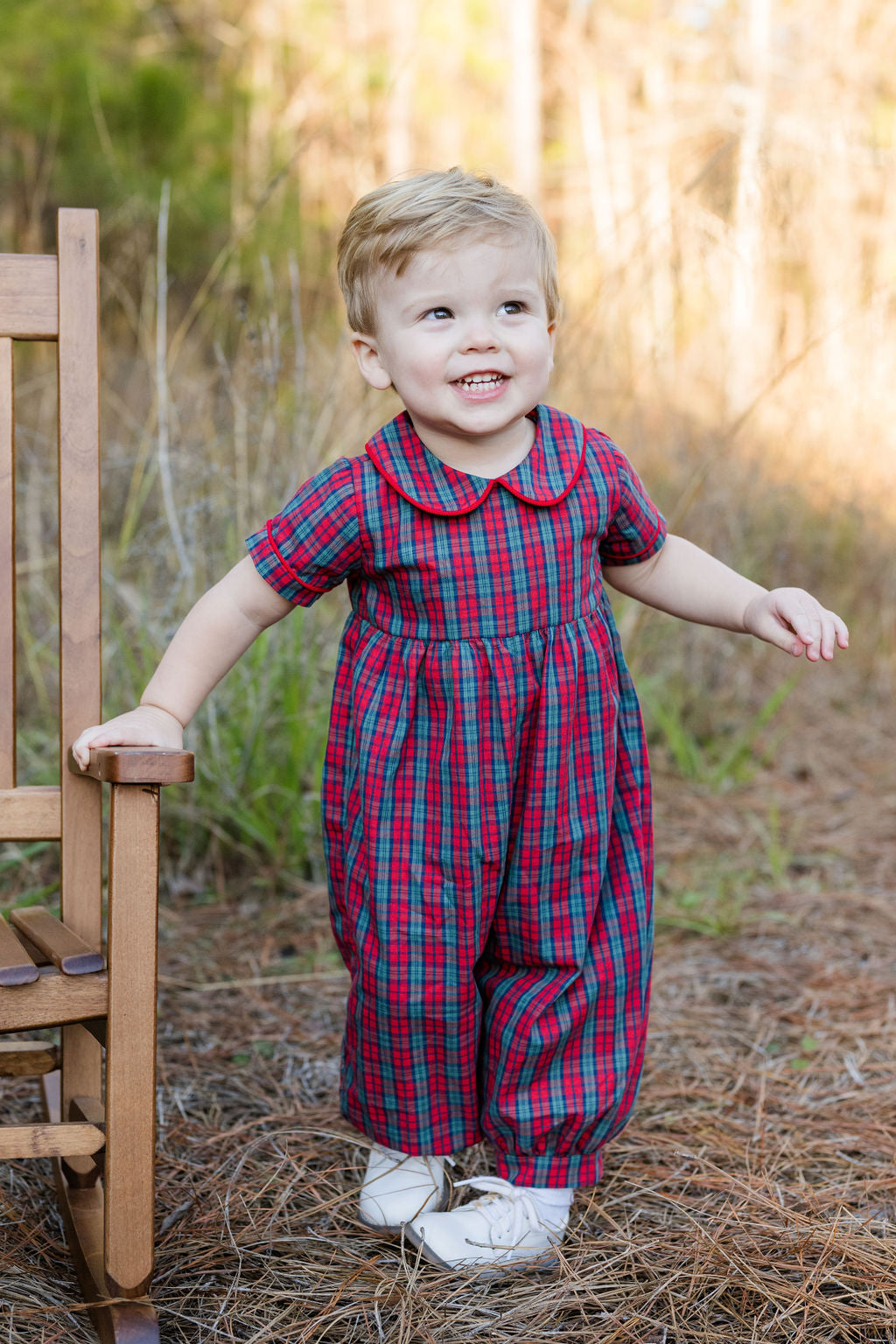 PRE ORDER James Long Bubble, Red Christmas Plaid