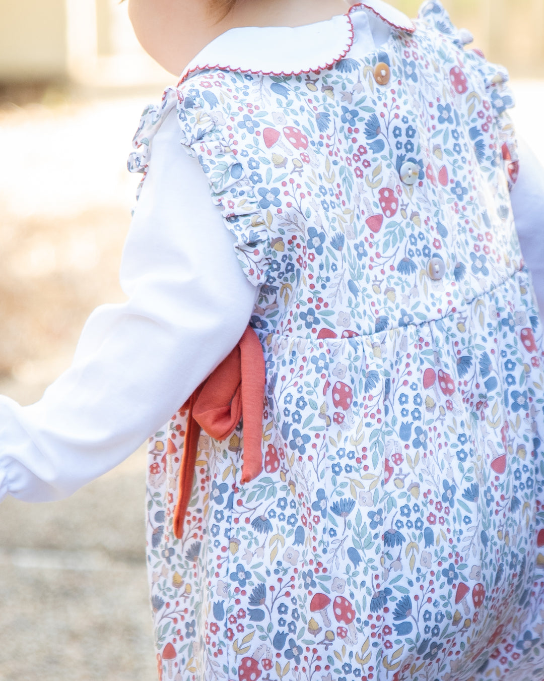 Fall Flower Romper Set