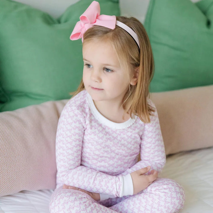 Ava Pajama Set- Pretty Pink Bows