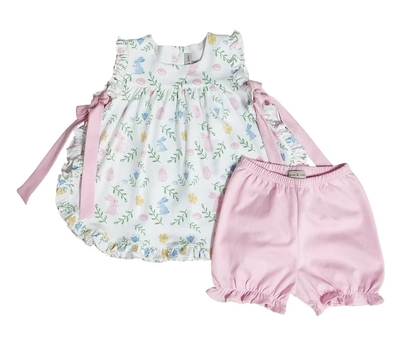 Easter Bunny Floral Bloomer Set