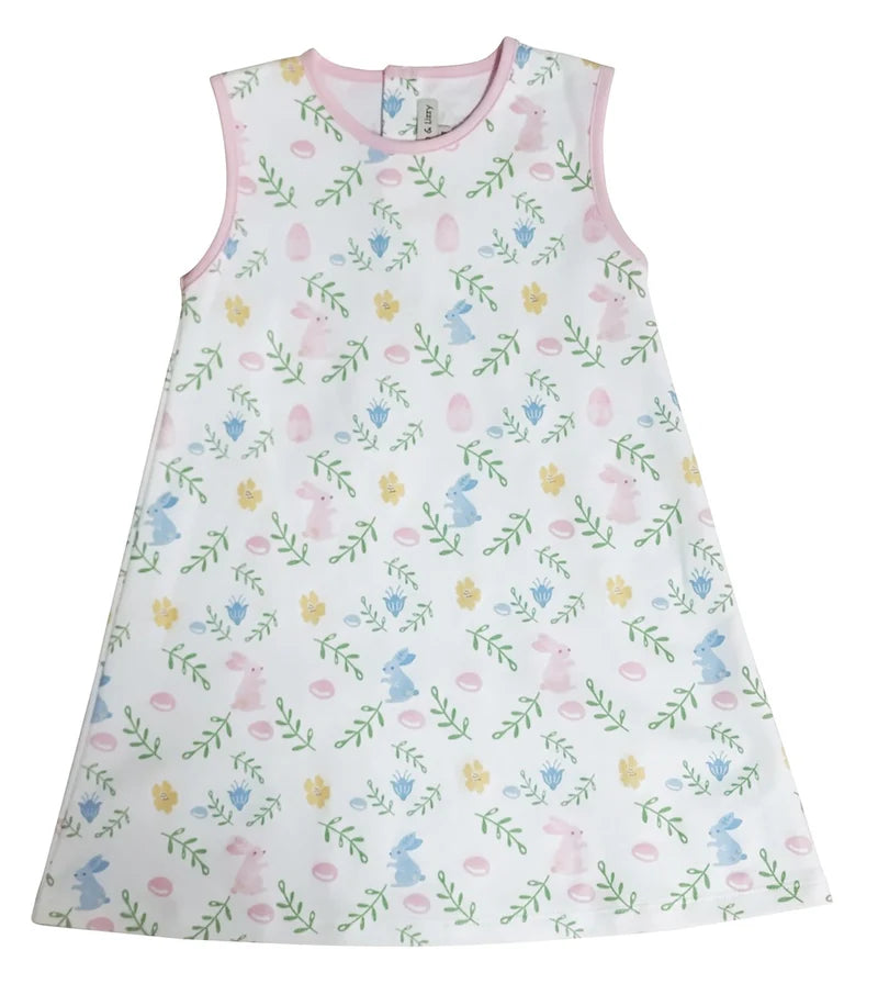 Easter Bunny Floral Play Dress