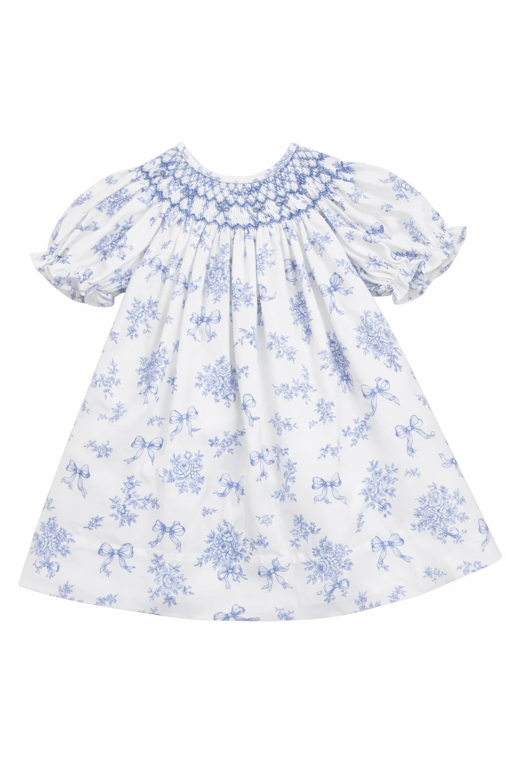Evelyn Blue Floral Dress