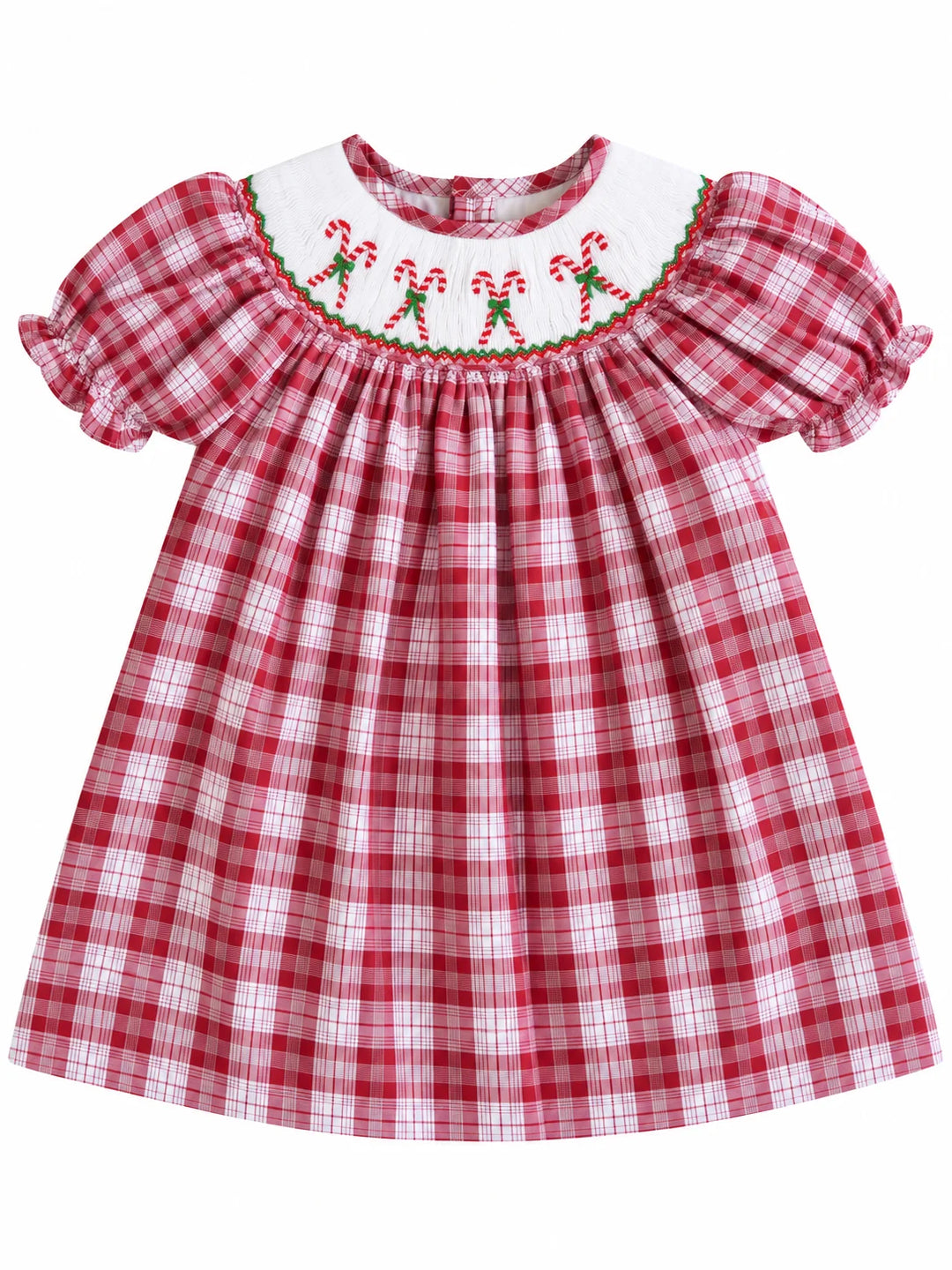 Candy Cane Smocked Dress