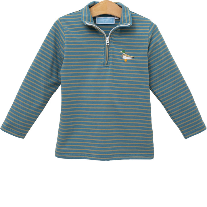 Mallard Embroidery 1/4 Zip Pullover