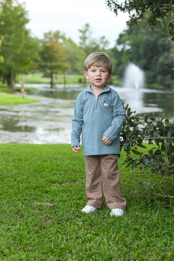 Mallard Embroidery 1/4 Zip Pullover