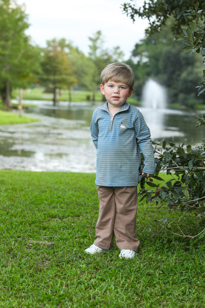 Mallard Embroidery 1/4 Zip Pullover