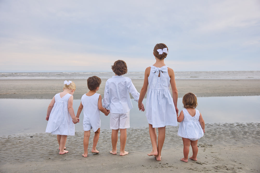 Bow Back Annie Dress- Savannah Stripe