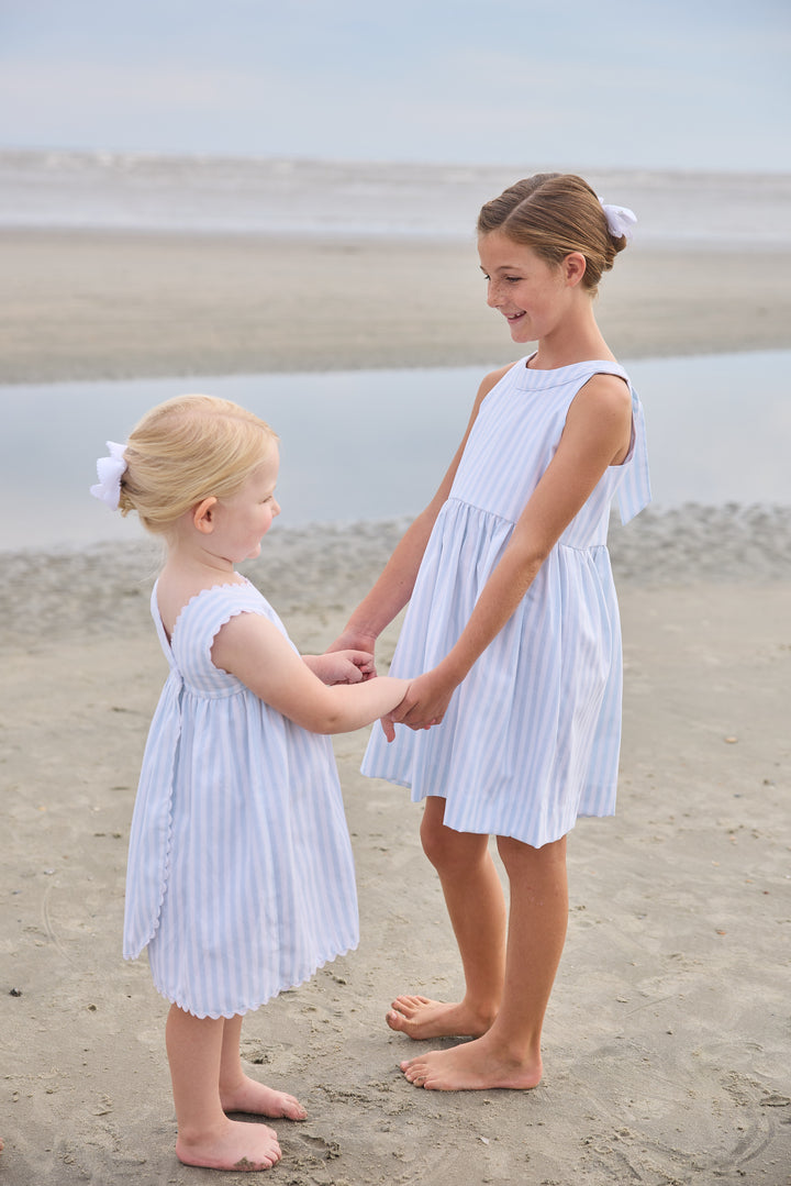 Bow Back Annie Dress- Savannah Stripe