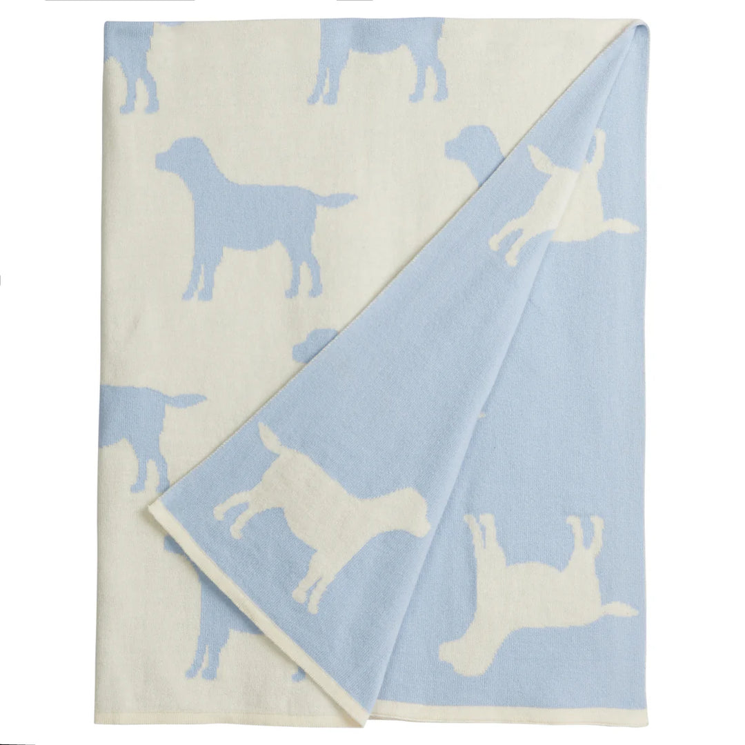 Nursery Blanket- Blue Labs