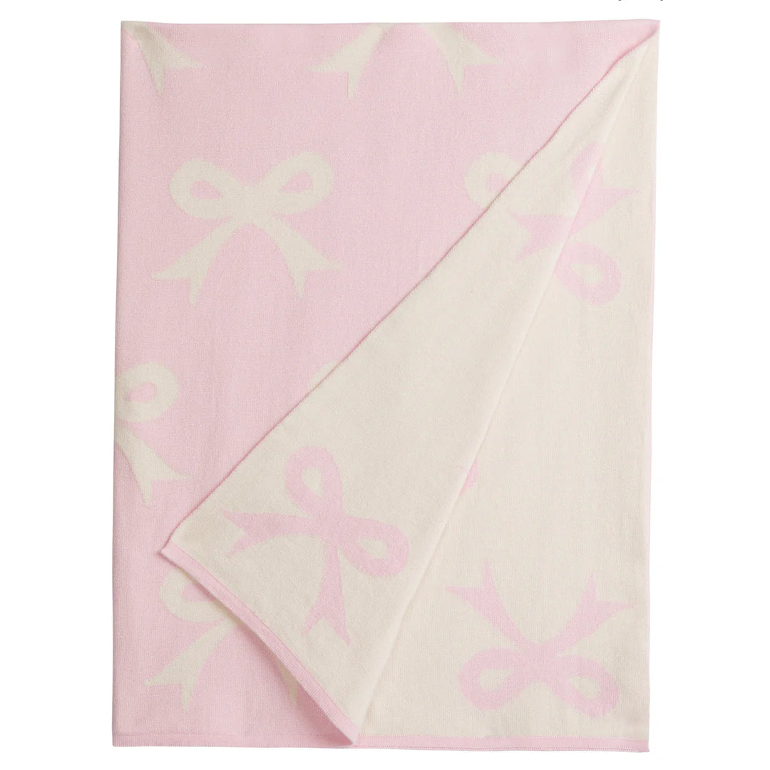 Nursery Blanket- Pink Bows