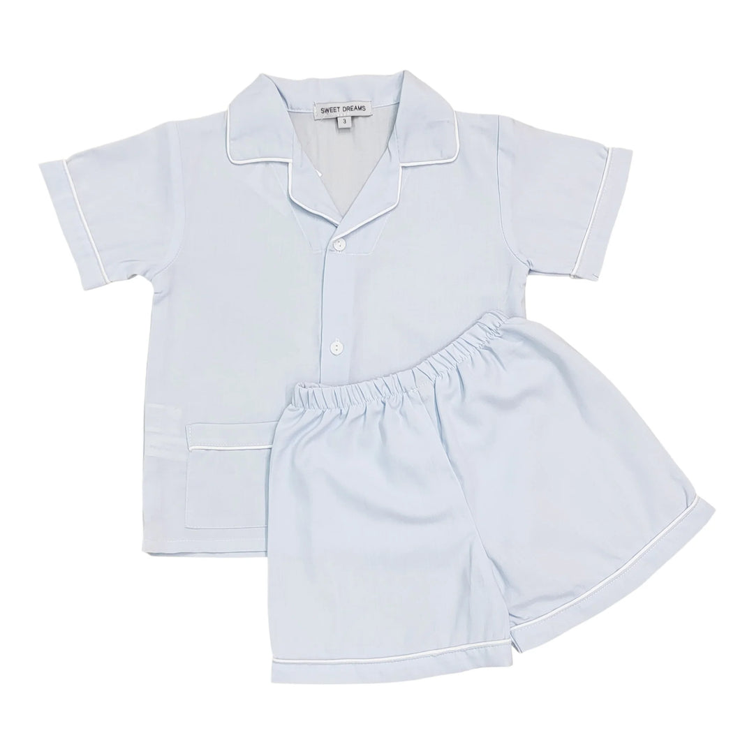 Blue Short Sleeve PJ Set