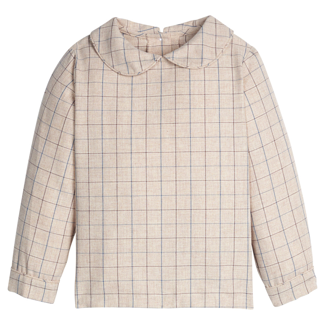 Peter Pan Shirt- Durham Windowpane