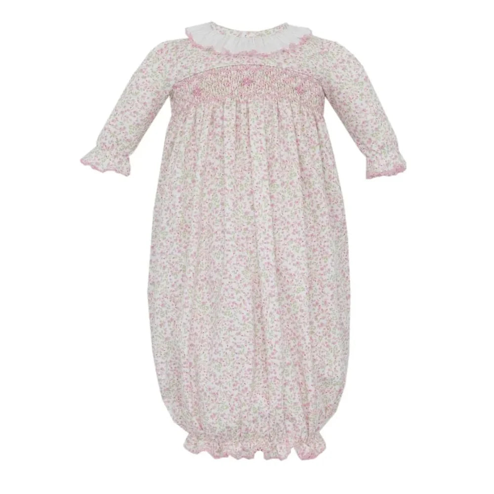 Harper Smocked Knit Gown