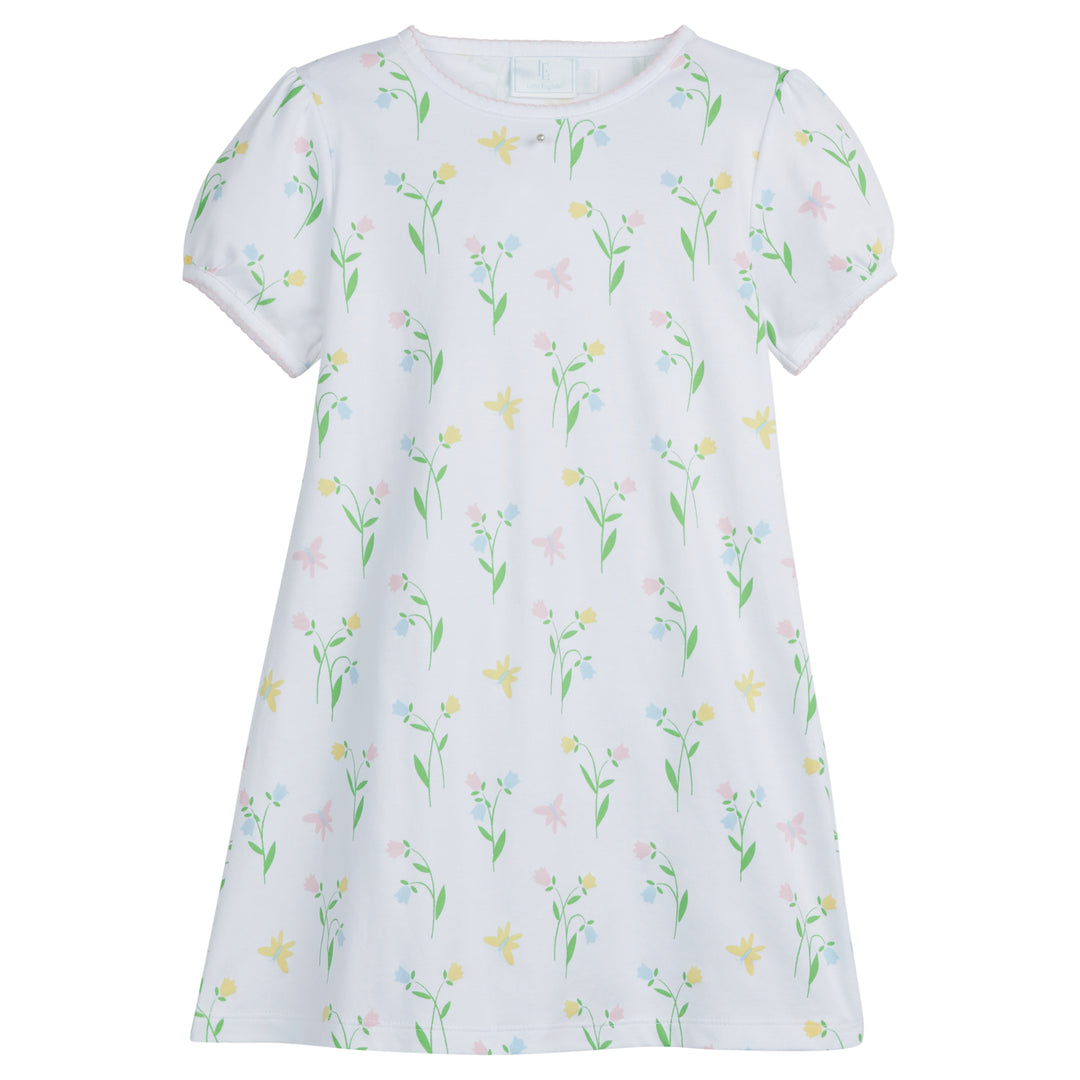 Printed T-shirt Dress- Butterfly Garden