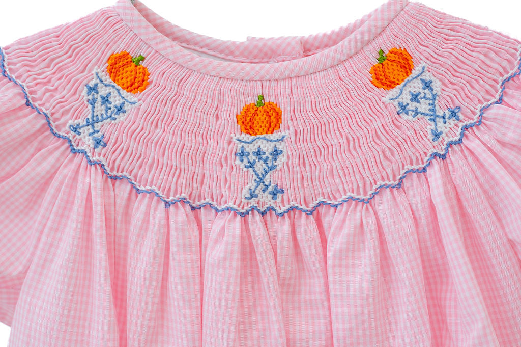 Ginger Jar Smocked Pumpkin Bubble