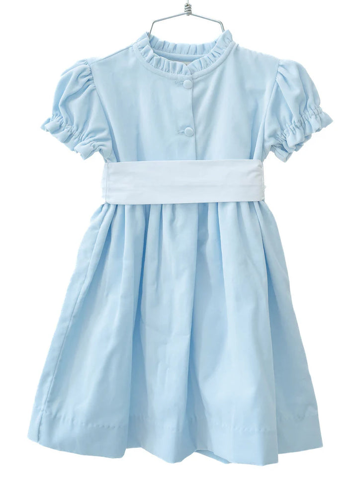 Blue Velvet Dress