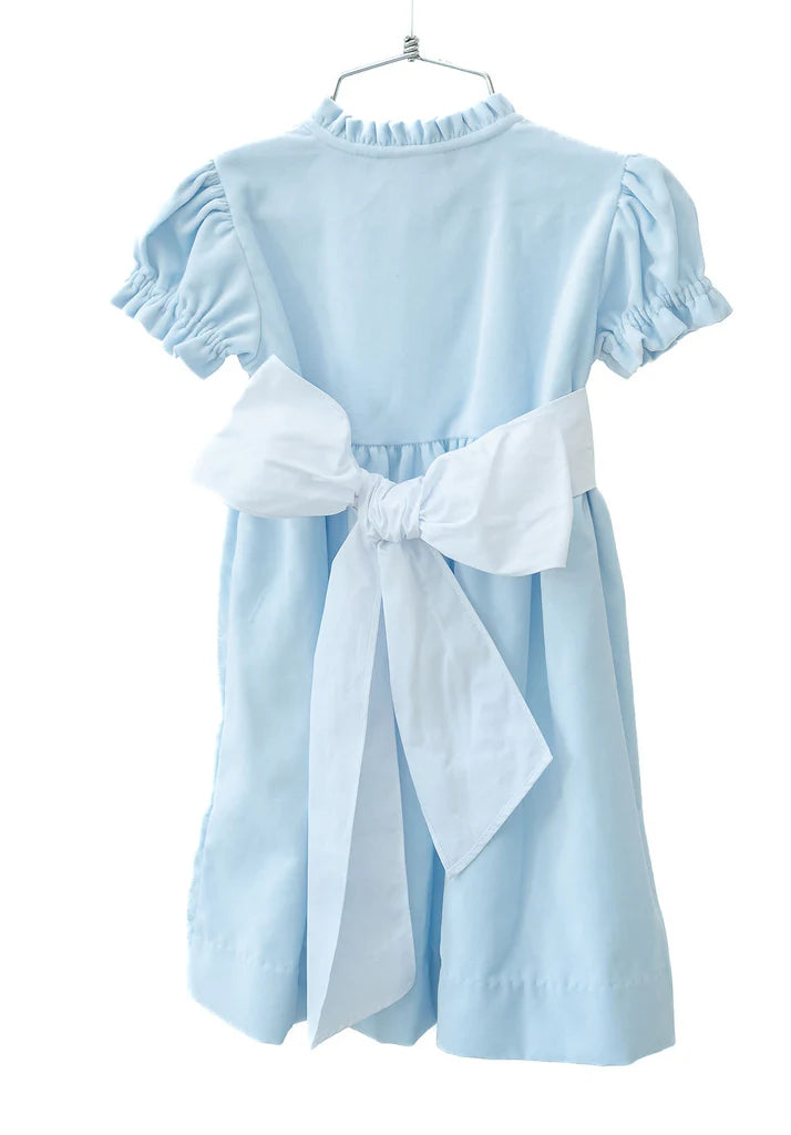 Blue Velvet Dress