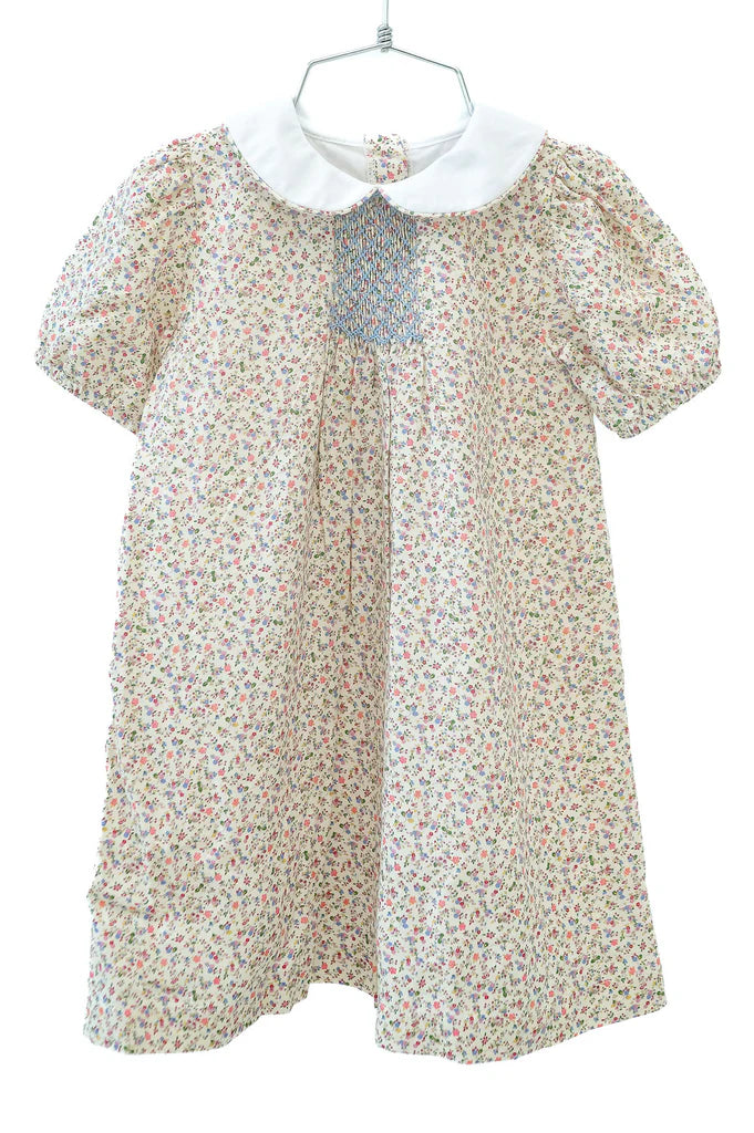 Tan Mini Floral Sadie Dress