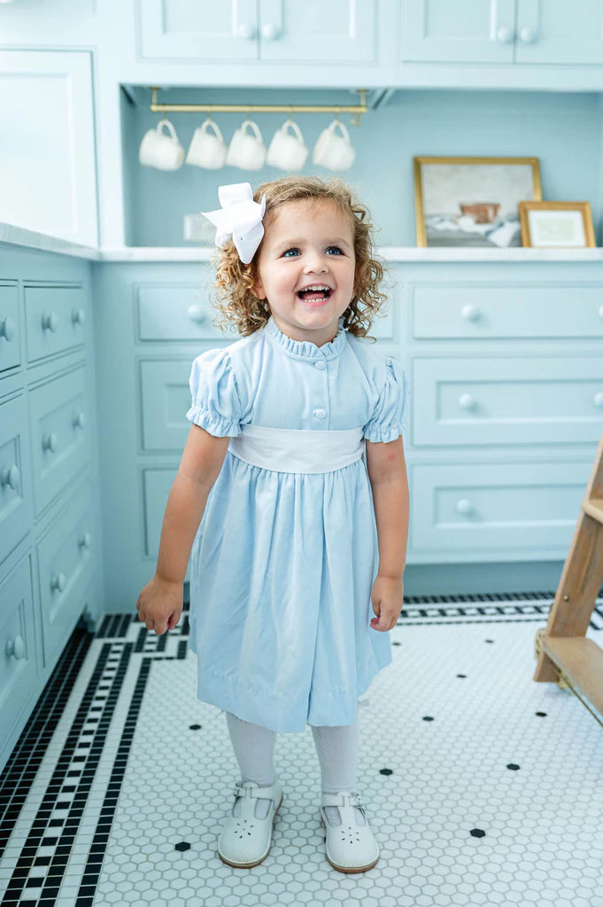 Blue Velvet Dress
