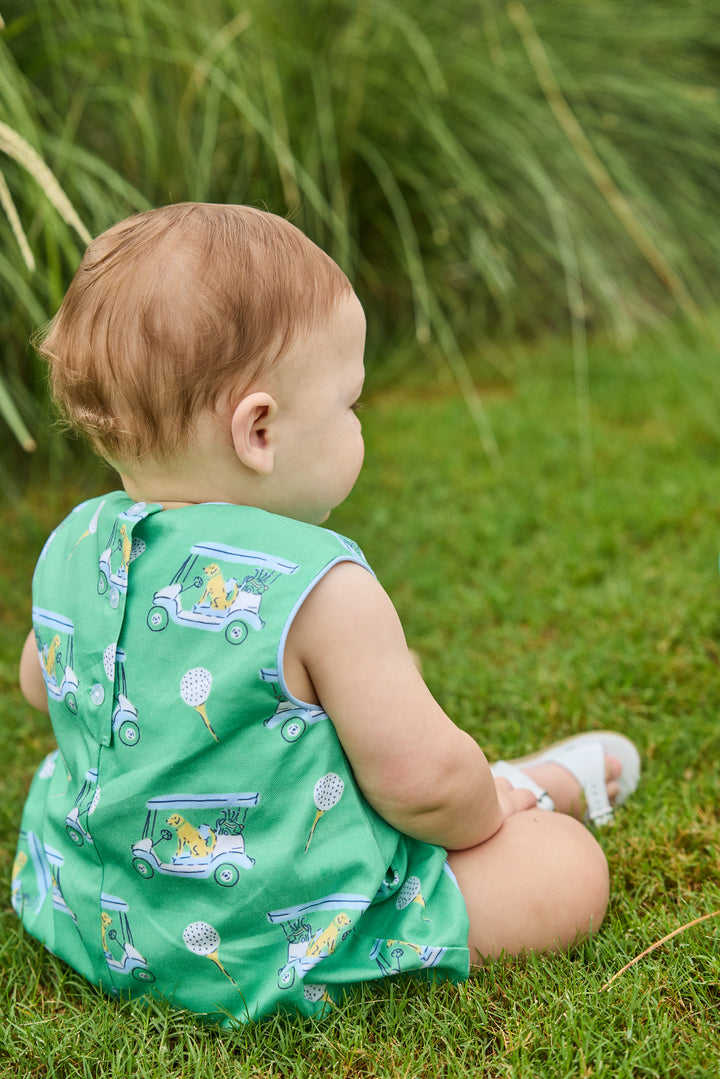 Round Neck Bubble- Blue Paws on Par