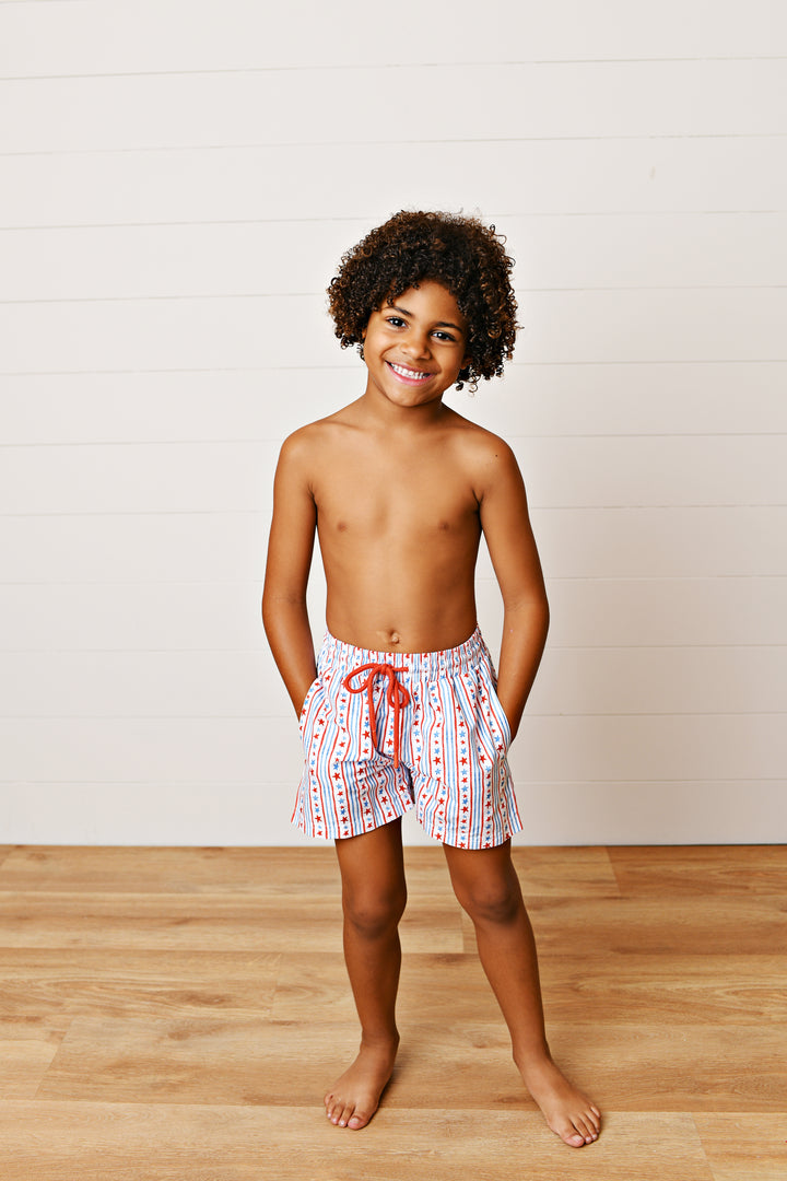 Americana Swim Trunks