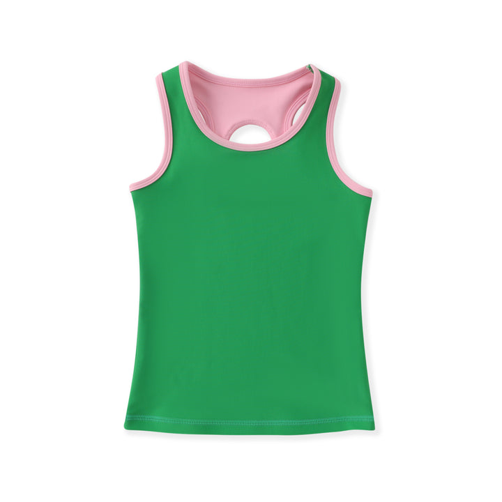 Country Club Tank- Pink/Green