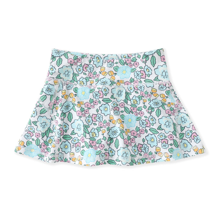 Aqua Blooms Tennis Skirt