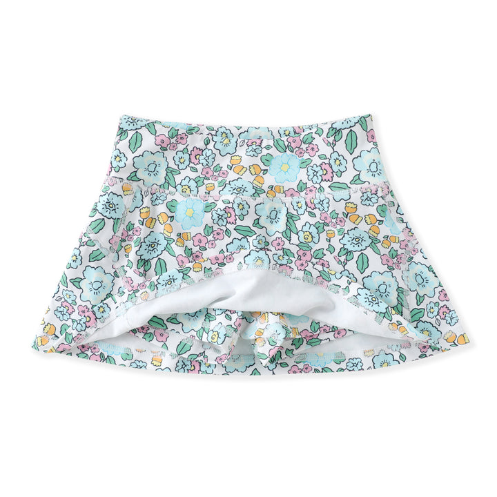 Aqua Blooms Tennis Skirt