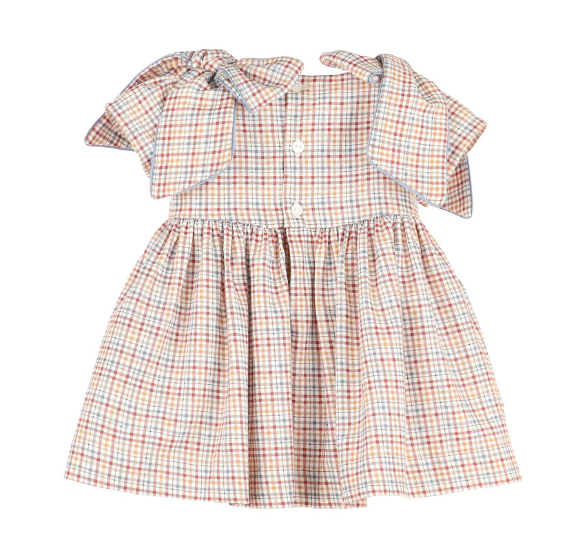 Maple Check Bow Dress