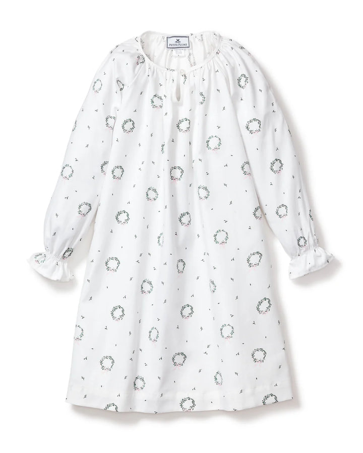 Girl's Twill Delphine Nightgown in Somerset Wreath