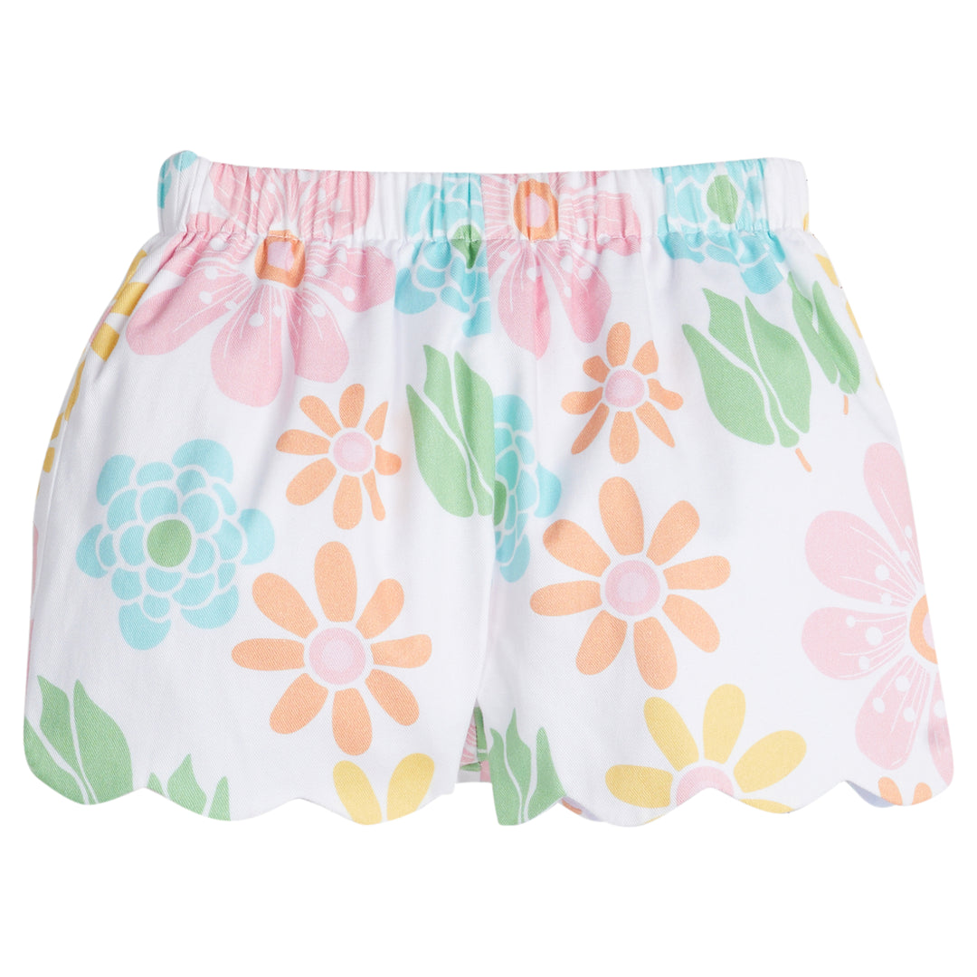 Scallop Short- Retro Floral