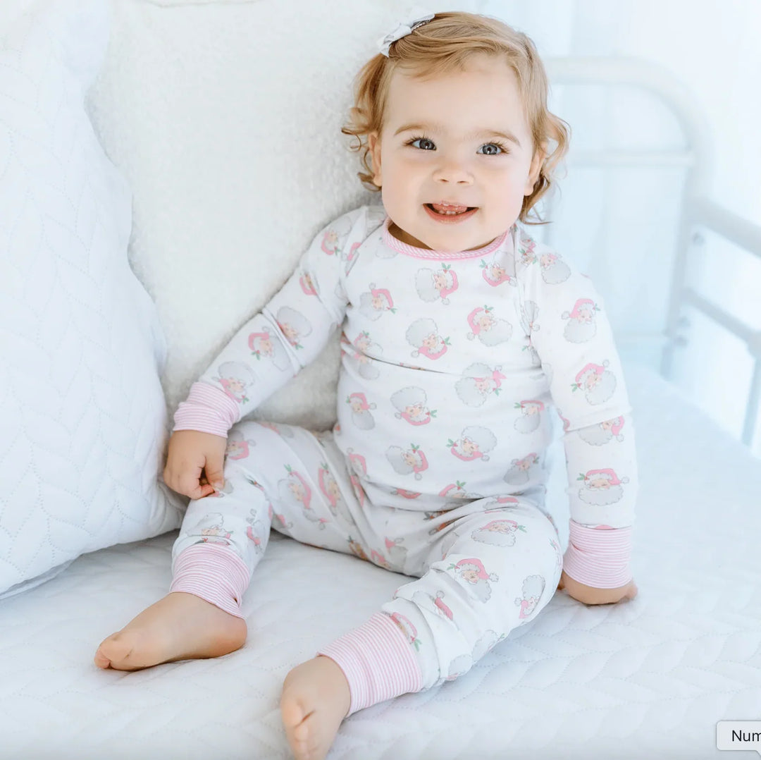Santa Baby Pajamas- Pink